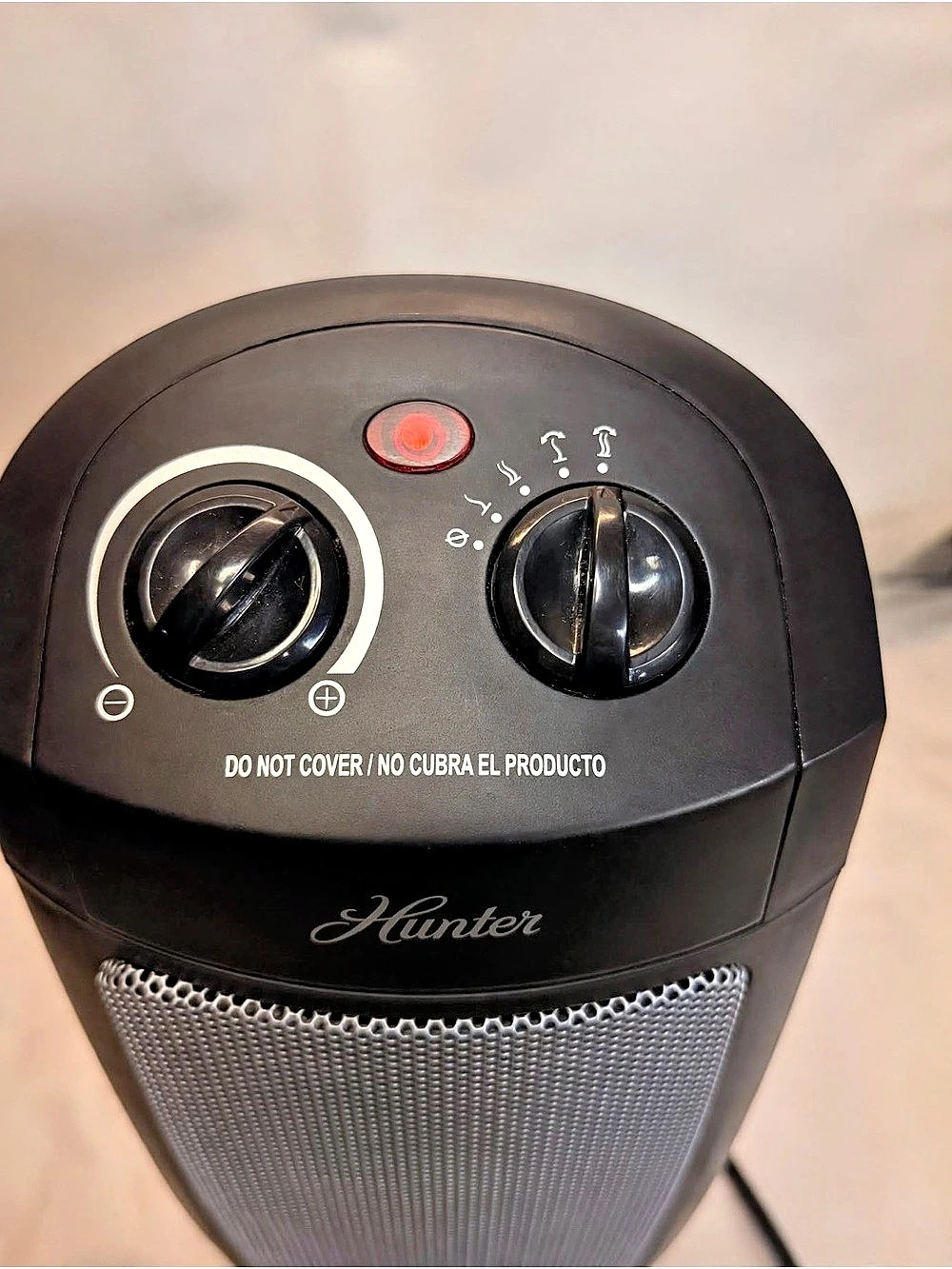 Hunter Tower Heater Black